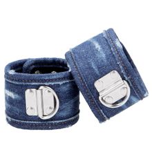 Shots Media BV Синие джинсовые наножники Roughend Denim Style (синий)