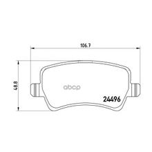 Колодки Тормозные Дисковые | Зад | Land Rover Freelander 2 (L359) 2.2 Td4 4x4 10.2006 - 10.2014 <=> Land Rover Freelander 2 (L359) 2.2 Sd4 4x4 08.2010 - 10.2014 Brembo арт. P24078