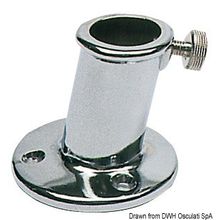 Osculati Flagspole socket chromed brass Ø 25 mm, 35.158.02