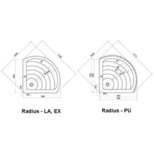 Душевой поддон Ravak Radius (A607001220) (90x90)