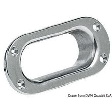 Osculati SS Hawsehole 140 x 63 x 17 mm, 01.352.00