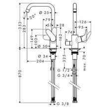 Смеситель Hansgrohe Focus E2 31823000 для кухонной мойки