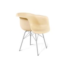 Слайн Стул SHT-ST31 S64 на металлическом каркасе бежевый хром лак