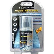 FAVORIT OFFICE "Monster Clean SET" чистящий набор с гелем (200 мл) и салфеткой из микроволокна (25 х 25 см) для очистки экранов мониторов, телевизоров и панелей, F130213