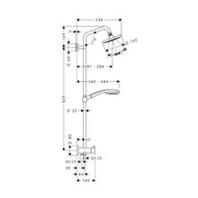 Душевая система Hansgrohe Croma 100 Reno Showerpipe (27139000) (160 мм)