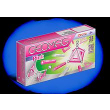 Магнитный конструктор GEOMAG Pink 22 детали