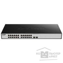 D-Link DGS-1026X A1A Неуправляемый коммутатор с 24 портами 10 100 1000Base-T, 2 портами 10GBase-X SFP+, функцией энергосбережения и поддержкой QoS