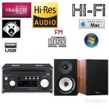 Teac CR-H101 Onkyo D-055 Black-Dark Oak