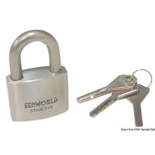 Osculati Heavy duty AISI316 padlock arc 30 mm, 38.025.30