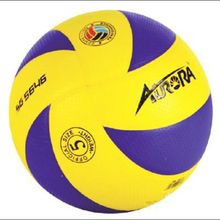Мяч волейбольный AURORA желто-синий, размер 5, 8 панелей