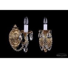 Bohemia Ivele Crystal 1702B 1 175 C G бра (настенный светильник хрустальный)