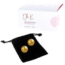 CG Вагинальные шарики 24К GOLD PLATED PLEASURE BALLS с золотым покрытием