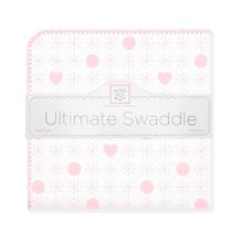 SwaddleDesigns Ultimate Jax & Hearts розовая