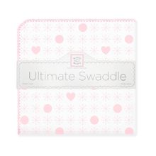 SwaddleDesigns Ultimate Jax & Hearts розовая