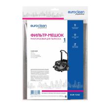 EUR-7242 Фильтр-мешок Euroclean многоразовый с пластиковым зажимом для пылесоса