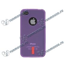 Чехол Flextron "IPH4-GGC01" для Apple iPhone 4 4S, фиолетовый [96031]