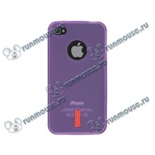 Чехол Flextron "IPH4-GGC01" для Apple iPhone 4 4S, фиолетовый [96031]