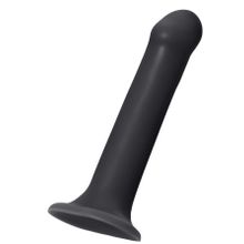 Strap-on-me Черный фаллос на присоске Silicone Bendable Dildo L - 19 см. (черный)