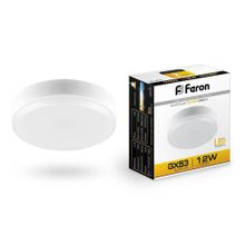 Feron Лампа светодиодная Feron GX53 12W 2700K Таблетка Матовая LB-453 25833 ID - 235092