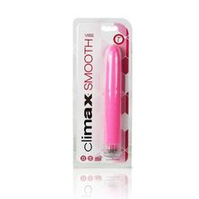 Розовый классический вибромассажер Climax Smooth - 15,2 см. Розовый