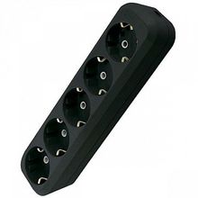 Колодка розеточная   5-местный, с заземлением, черный, SQ1806-0135 |  код. SQ1806-0135 |  TDM