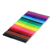 Миракл Пэрис Фломастеры, 24 цвета, с цветным вентилируемым колпачком, в ПВХ пенале с подвесом 24 цвета