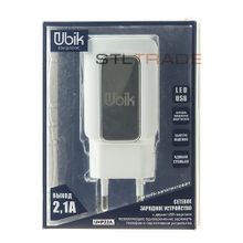 Сетевое зарядное устройство c 2 USB Ubik UHP22A, 2,1A, белое