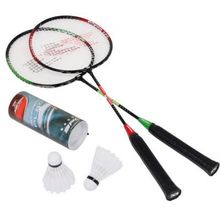  Набор для бадминтона Joerex JBD6003 (сталь) 2 ракетки и 3 волана в чехле