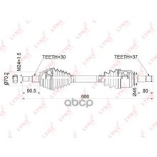 Привод В Сборе | Перед Лев | LYNXauto арт. CD1080