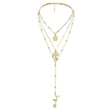 Многослойное колье "Роза" (арт. 81123-7)