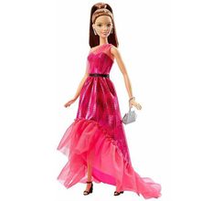 Barbie Брюнетка в вечернем платье-трансформере