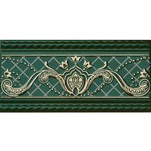 Бордюр Fabresa Paisley Border Verde Botella 100х200