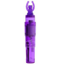 Dream Toys Фиолетовый клиторальный стимулятор-ракета с мишкой GOOD VIBES BEAR VIBRATOR (фиолетовый)