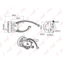 Фильтр Топливный LYNXauto арт. LF951M