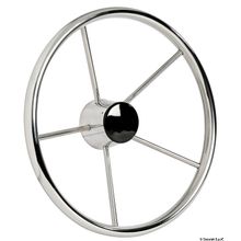 Osculati SS 5-spoke steering wheel 380 mm, 45.165.37