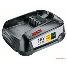 Bosch Аккумуляторный блок 18 B Li 2.5 Ач DIY (PBA 18 В 2,5 Ач W-B) (1600A005B0 , 1.600.A00.5B0)