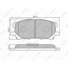 Колодки Тормозные Дисковые | Перед | Lexus Rx 300 330 350 (U35) 03>  Harrier 03> LYNXauto арт. BD7525