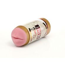 Fleshlight Необычный мастурбатор-ротик в банке Fleshlight - Sukit Draft (телесный)