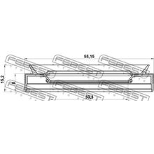 Сальник Привода Mitsubishi Lancer Cy Cz# 2007.03-2013.02 [Eur] 35*55*8*15.2 Мм Febest арт. 95PEY35550815C