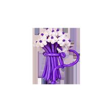 Воздушный букет Ромашки фиолетовые c Пантерой 