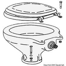 Osculati Spare porcelain for toilet bowl, 50.207.36