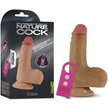 Кофейный вибратор Nature Cock Gabe 6 с голосовым приёмником - 15 см. (239856)