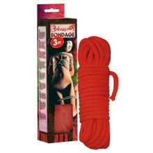 Красная веревка для бандажа - 3 м. Красный