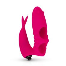 Easy toys Ярко-розовая вибронасадка на палец Finger Vibrator (ярко-розовый)