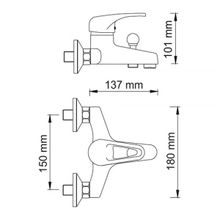 Wasserkraft Oder 6301 хром для ванны