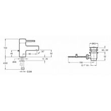 Смеситель Jacob Delafon Cuff E37301-CP для раковины