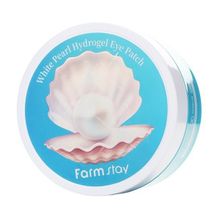 Патчи гидрогелевые для глаз с экстрактом жемчуга FarmStay White Pearl Hydrogel Eye Patch 60шт