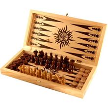 Набор игр 3 в 1 Сыграем - шахматы, шашки, нарды 400х200мм