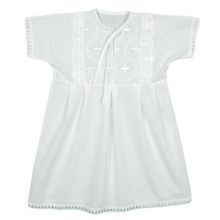 Трон Плюс для крещения на завязках, шитье белая