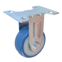 Колесо синяя резина, неповоротное 50мм